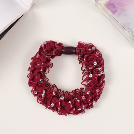Hair gum "Madisson" shine, 6 cm, mix
