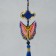 Suspension Textile "Butterfly" blue 2x6.5x27 cm