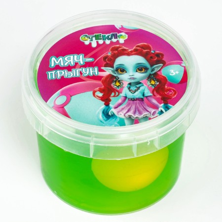 Slime "Glass" ball-jump, green, 90 g-1
