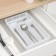 Darel plastic cutlery tray, marble color