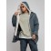 Winter male park, size 48, dark gray color