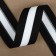 Braid knitted lamps 30 mm, 9.1 ± 0.5 m, black/white color