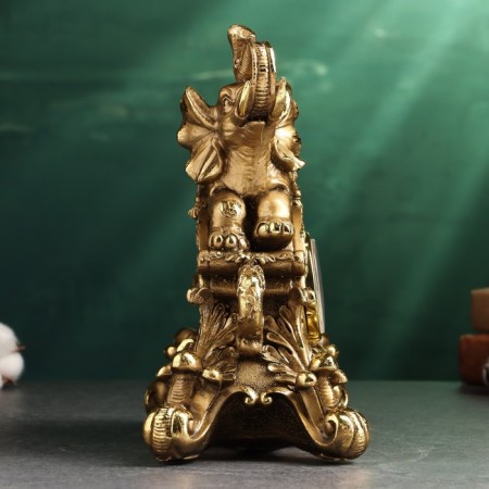 Watch "Elephant" 26x23x14cm, bronze-3