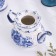 ANEMON kettle, medium, 18 x 19 cm, gzhel