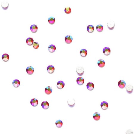 Rhinestones holographic TNL, No. 4 "Raspberry", 50 pcs