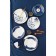 Plate porcelain dining shares Ternura, D = 25 cm