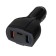 Cartage charger, 12-24 V, 2 USB, Type-C 3.5 A, black