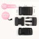 Fastex 40 mm, load up to 25 kg, 10 pcs, black color