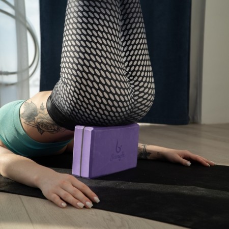 Sangh yoga block, 23x15x8, purple color-8