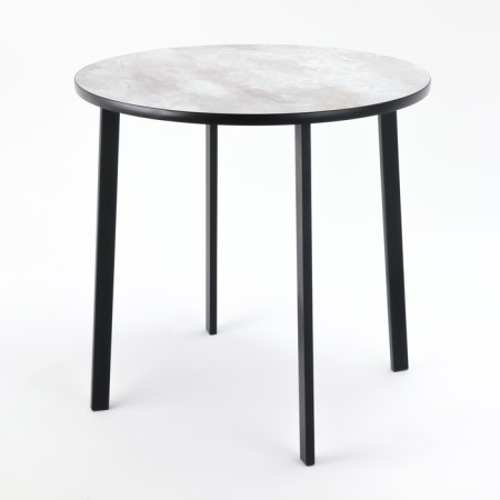 Determined Round Modern Laksi, 775*775*760, black /cement
