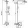 Shower system FMARK FS8145, tropical shower, shower set, mixer, satin