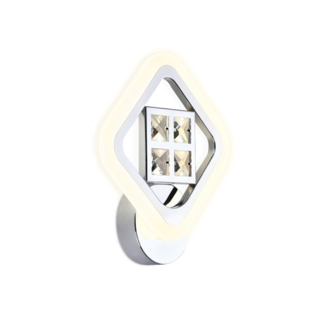 LED LED wall-mounted with crystal Ambrella Light, Ice, FA285, LED, 15 W, 1125LUM, 3000-6400K, color chromium