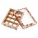 Box for sweets, brown, 12 pcs, craft, "Paris" 19 x 15 x 3.6 cm