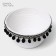 Basket for storage ladled handmade LadOOM "Mokko", 16.5 × 16.5 × 9 cm, white color