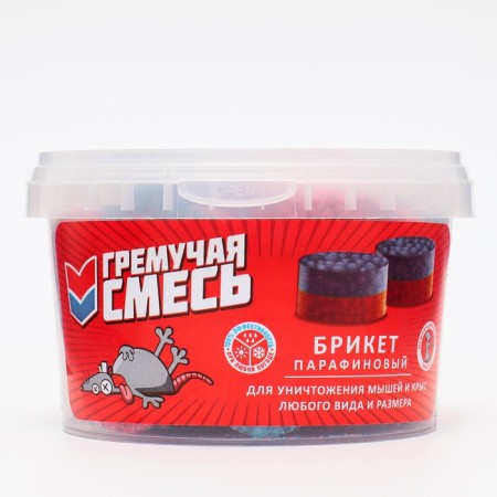 Districts from rodents "explosive mixture", paraffin bricket, 400 g