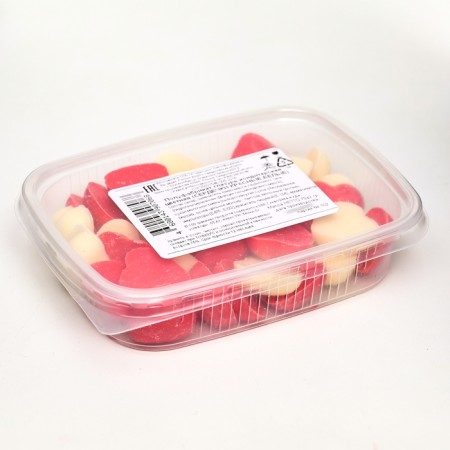 Clamping glaze "hearts": red, white, 75 g-1