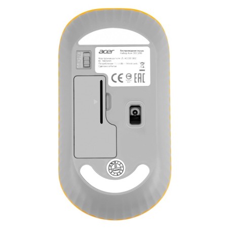 Acer OMR200 Mouse Yellow Optical (1200DPI) wireless USB for laptop (2but)-1