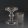 Glass of glass per 1 candle "honesty" transparent 22x11x11 cm