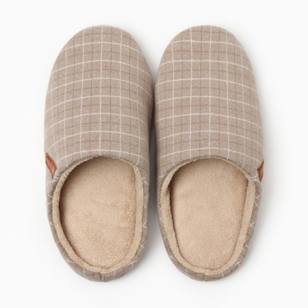 Women's slippers, size 36-37, beige color-5