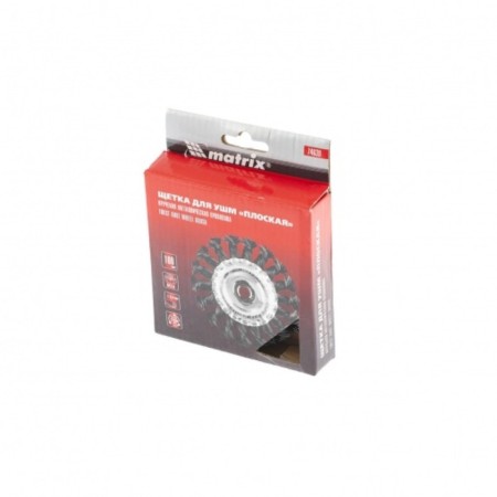 Matrix Ushm brush, d = 100 mm, m14, flat, twisted wire 0.5 mm-2