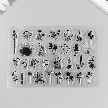 Stamp for creativity Silicon "Field flowers" 11x16cm