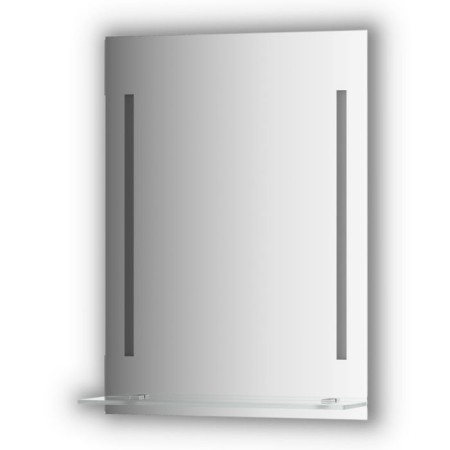 A mirror with a shelf 55 cm, with 2 built-in LED lights 11 W, 55x75 cm, EvoForm
