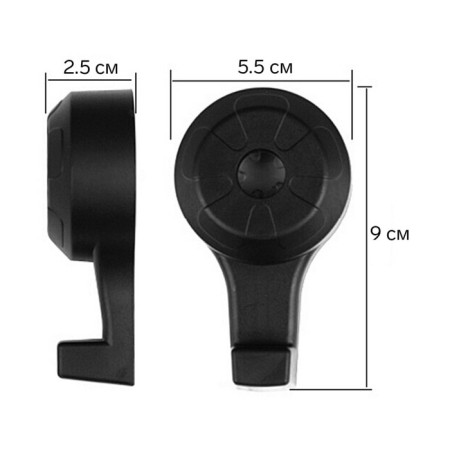 Boar-crunch on the headrest, set 2 pcs, black-2