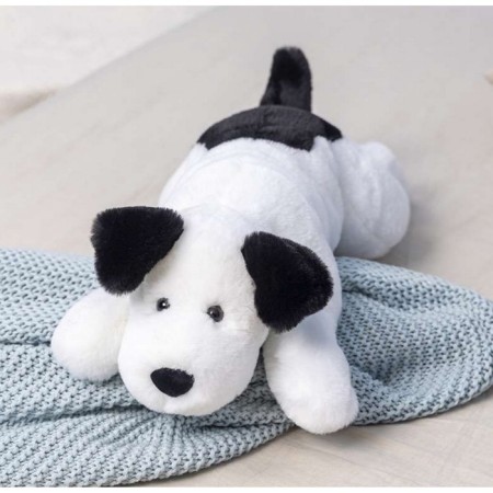 Soft toy "Dog", 50 cm, black and white color-6