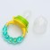 Nibbler for feeding, with silicone mesh, handle-pure handle, green color