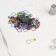 Pins with round end, 22 mm, 60 pcs, colorful color