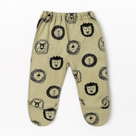 Children's sliders, olive color/lion, height 74 cm-1