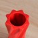 VAZA Ceramics Table "Thiago" Vitk, 16x7 cm, red