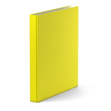 Folder on 4 rings A4, Erichkrause Neon, 35 mm, 1750 microns, laminated, hard cover, yellow-2