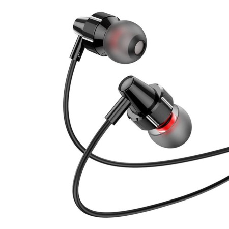 Hoco M90 headphones, wired, vacuum, Type-C, 1.2 m, black-2