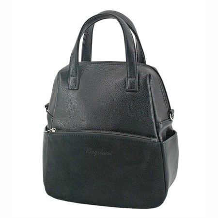 Women's bag (B2760-00140) Artificial leather + suede, black, 1x210x18 cm
