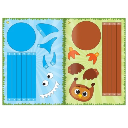 Book-cutter “Paper animals. Collect from strips ”, 20 pages, A4 format, markup (cover does not correspond)-3
