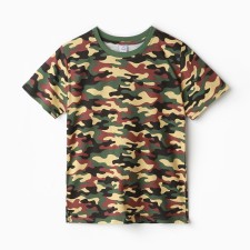 Футболка детская , цвет тёмно- зеленый, рост 152 см