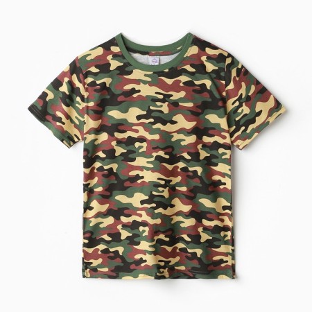 T-shirt for nursery, dark green color, height 152 cm