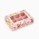 Folding box under 6 sweets "Flowers", 13.5 x 9.8 x 3.8 cm