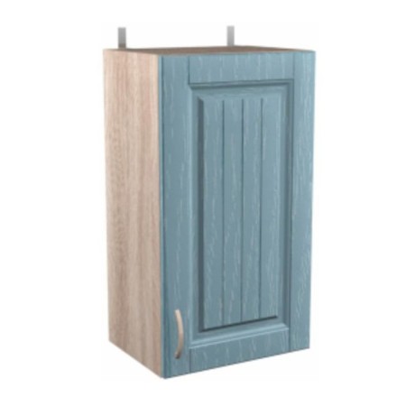 Hinged canter 400x300x720 oak milk/blue