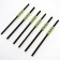 Pumpkin cocktail tubes, set 6 pcs., Glows in the dark