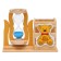 Sanding clock "Bear", souvenir, with a pencil, 13.5 x 13.5 x 10 cm, blue