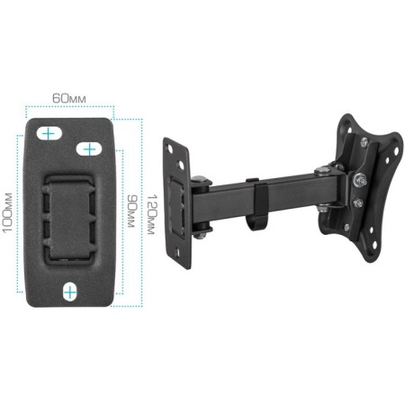 Wall bracket for LED/LCD TVs Kromax Corbel-2-4