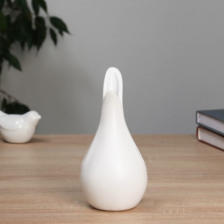VAZA Ceramics Table "Ellis" 17x8 cm, white