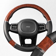 SkyWay Wood-8 scrap, size m, black and brown, eco-leather, s01102058