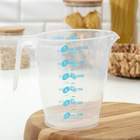 Kuvshin measuring plastic shares "Color", 1.5 l, 18 × 13 × 16 cm, color mix-2