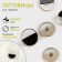 A set of plastic buttons on the leg, d = 25 mm, 5 pcs, black color