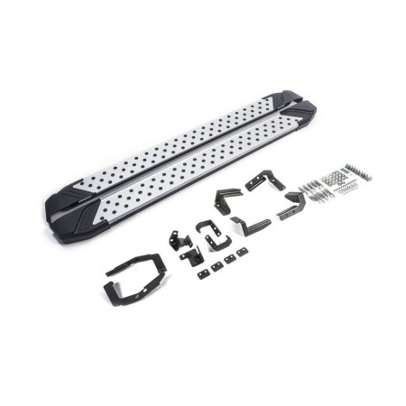 BMW-Style threshold "Rival, Hyundai Santa Fe 2018-2020, with fasteners, D180al.2307.1-1