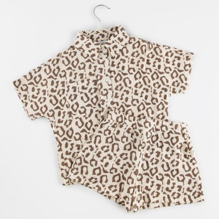 Muslim children's suit Amarobaby Easy, height 104 cm, print leopard-23