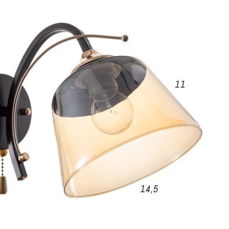 Bra 73194/1 E27 40W Black-gold 27x16x20 cm-4